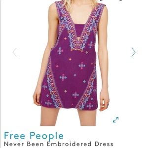 Free People Never Been Embroidered Dress